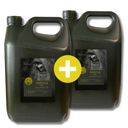 Zestaw: Olej rzepakowy dla koni BIOFEED Horse & Pony Canola Oil 2 x 4,5 l