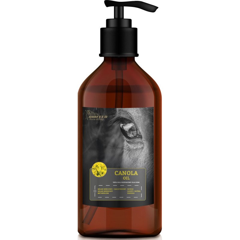 Olej rzepakowy dla koni BIOFEED Horse & Pony Canola Oil 1 l Olej rzepakowy dla koni BIOFEED Horse & Pony Canola Oil 1 l