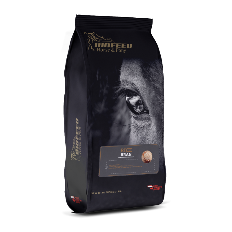 Otręby ryżowe dla koni granulowane zbilansowane BIOFEED Horse & Pony Rice Bran Granulated 20 kg Otręby ryżowe dla koni granulowane zbilansowane BIOFEED Horse & Pony Rice Bran Granulated 20 kg