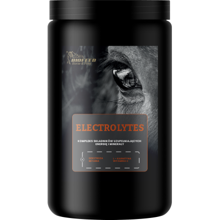 Elektrolity dla koni BIOFEED Horse & Pony Electrolytes 900 g (słoik PET)