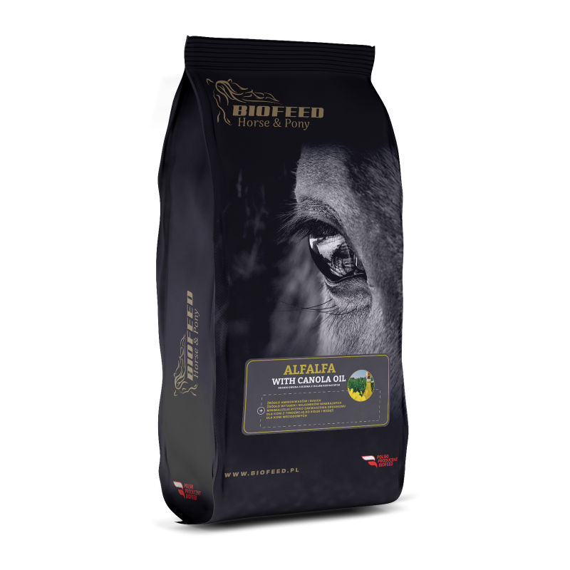BIOFEED Horse & Pony Alfalfa with canola oil 12,5 kg BIOFEED Horse & Pony Alfalfa with canola oil 12,5 kg