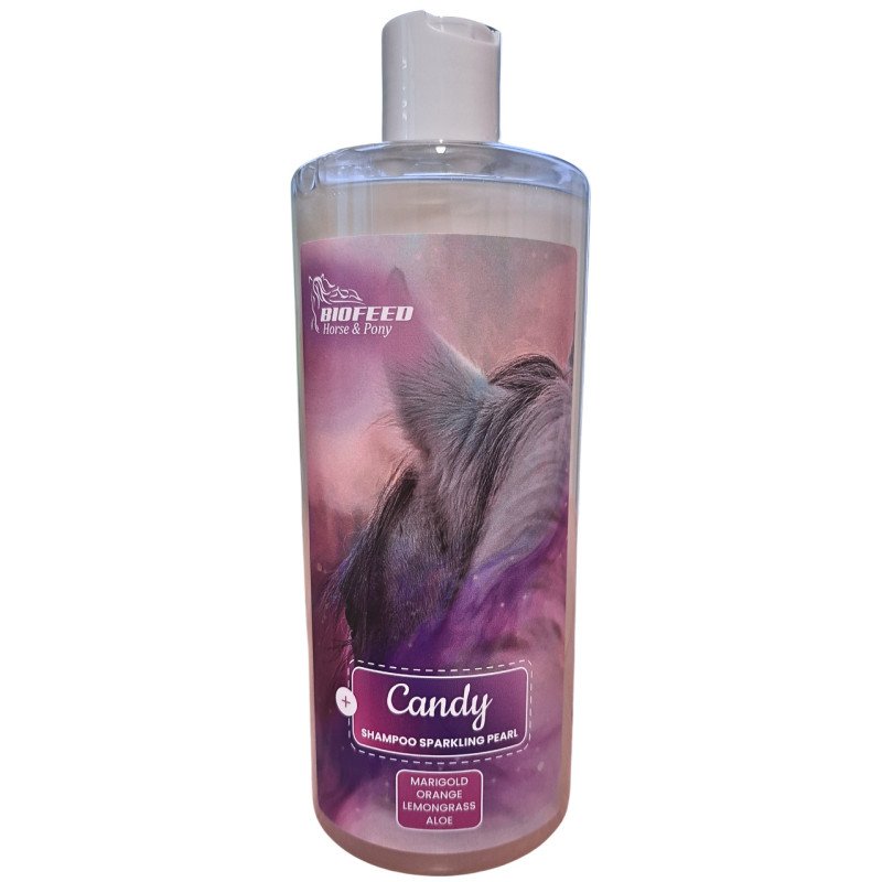 Perłowy szampon BIOFEED Horse & Pony Candy Shampoo Sparkling Pearl 500 ml Perłowy szampon BIOFEED Horse & Pony Candy Shampoo Sparkling Pearl 500 ml
