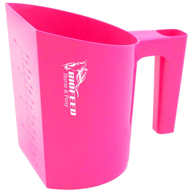 Różowa miarka do paszy BIOFEED Horse & Pony Różowa miarka do paszy BIOFEED Horse & Pony